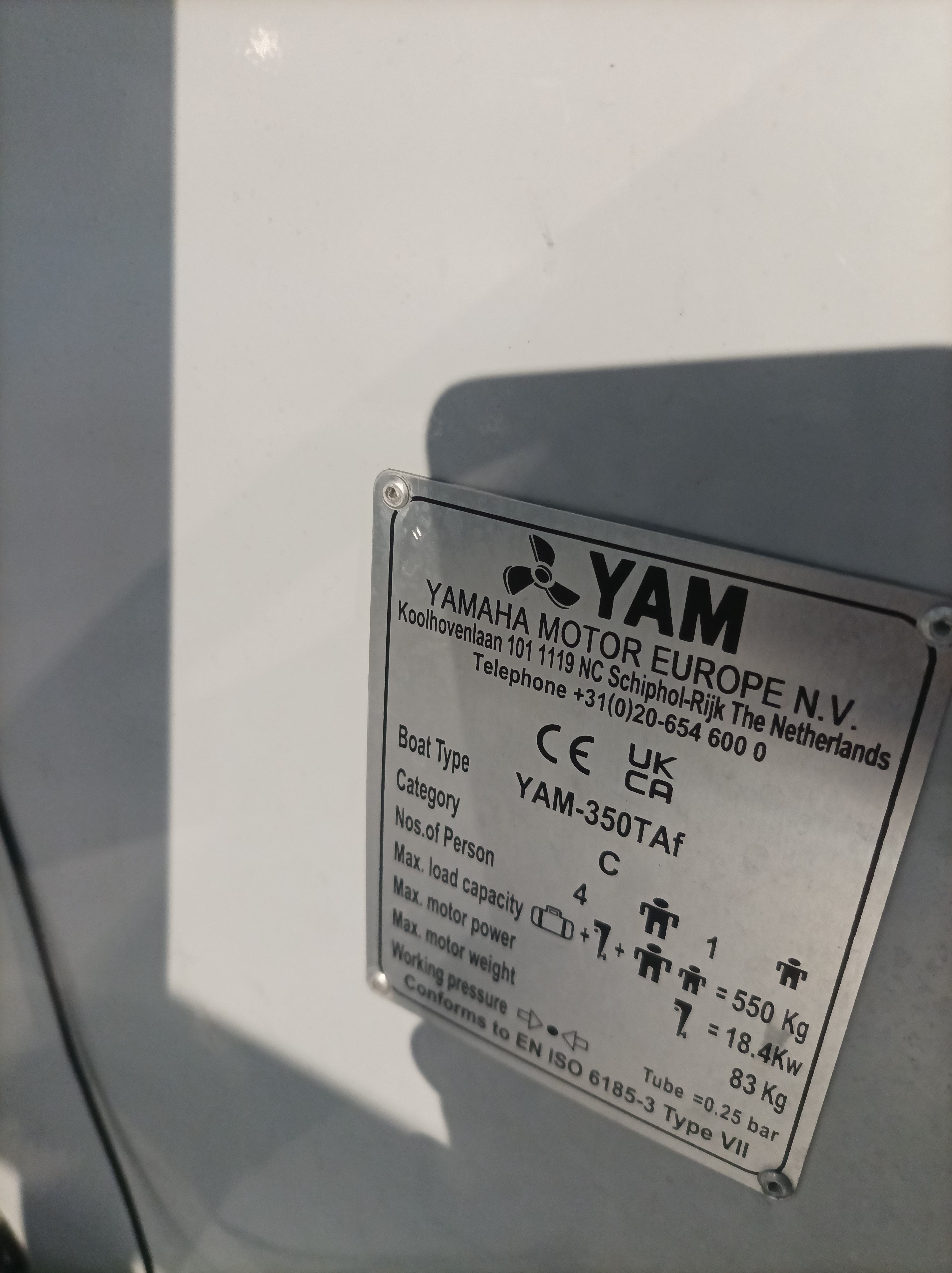 Gommone Yam 350 TAF foto 5